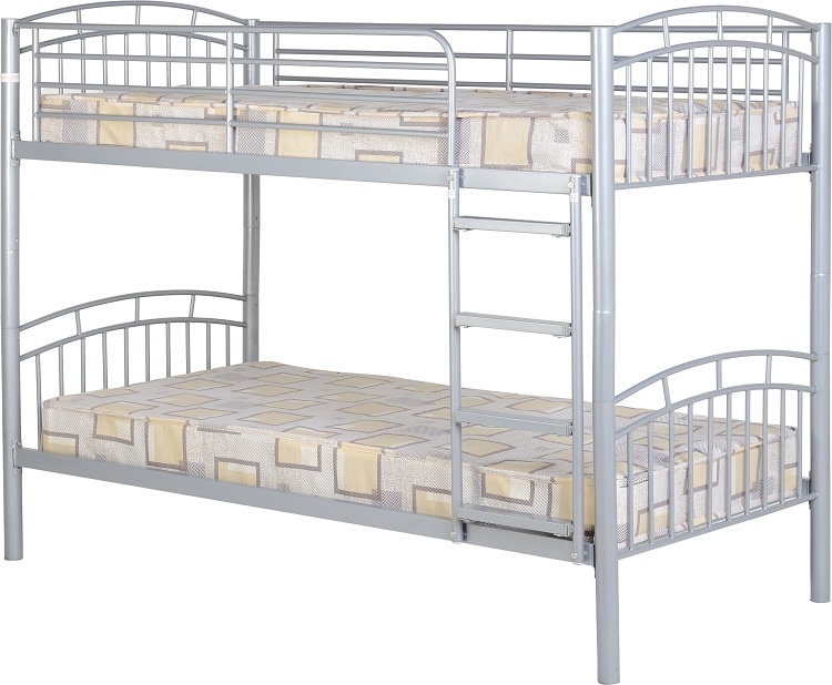 Ventura Bunk Bed - Silver - Bunk / Study Beds