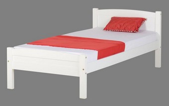 Amber Single Bed - White