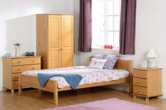 Image: 1238 - Amber Double Bed - Pine