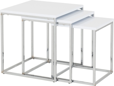 Charisma Nest Of Tables - White