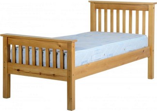 Monaco Single Bed High - Pine