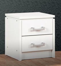 Charles Bedside Chest - White