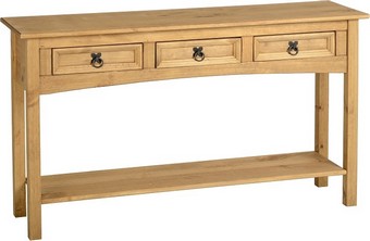 Corona 3 Drawer Console Table