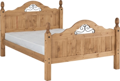 Corona Scroll  Double Bed High