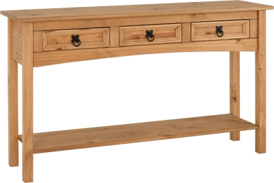 Corona 3 Drawer Console Table