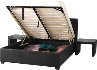Prado Double Storage Bed - Blk