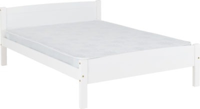 Amber Double Bed - White