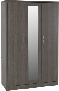 Lisbon 3 Door Wardrobe - Grain